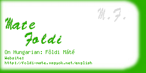 mate foldi business card