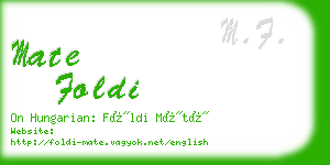 mate foldi business card